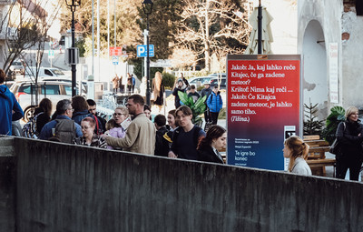 Utrinki z bralnih uprizoritev besedil študentov AGRFT <em>Foto: Maša Pirc</em>